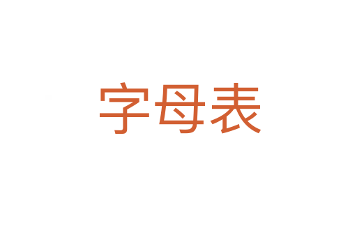 字母表